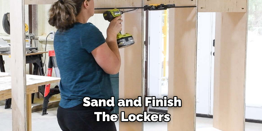 Sand and Finish the Lockers