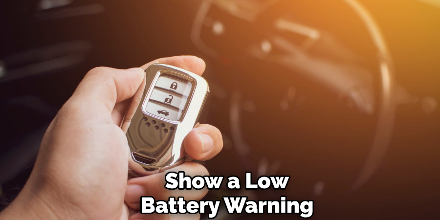 Show a Low
Battery Warning