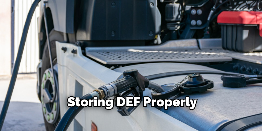 Storing DEF Properly