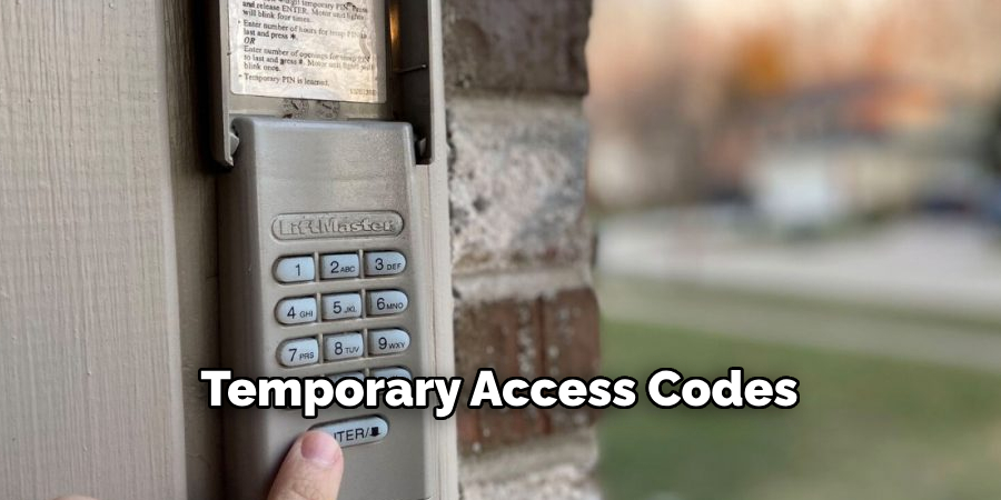 Temporary Access Codes