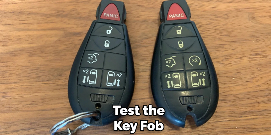 Test the Key Fob