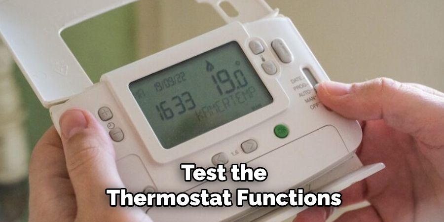 Test the Thermostat Functions