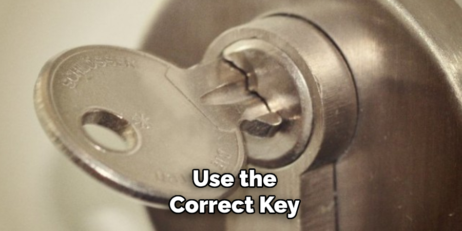 Use the Correct Key