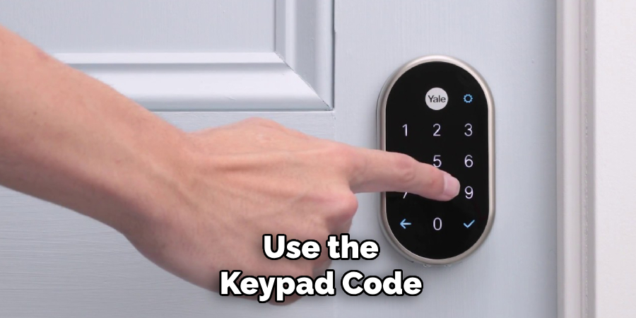 Use the Keypad Code