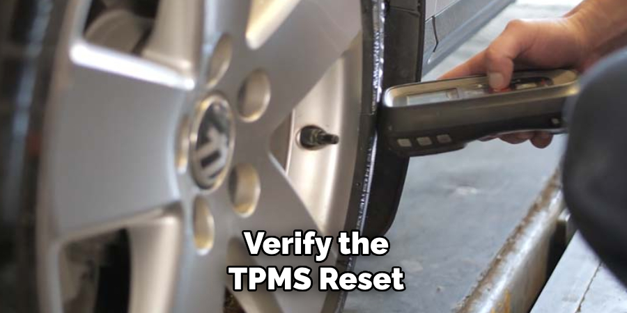 Verify the TPMS Reset