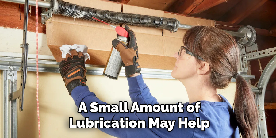 A Small Amount of
Lubrication May Help