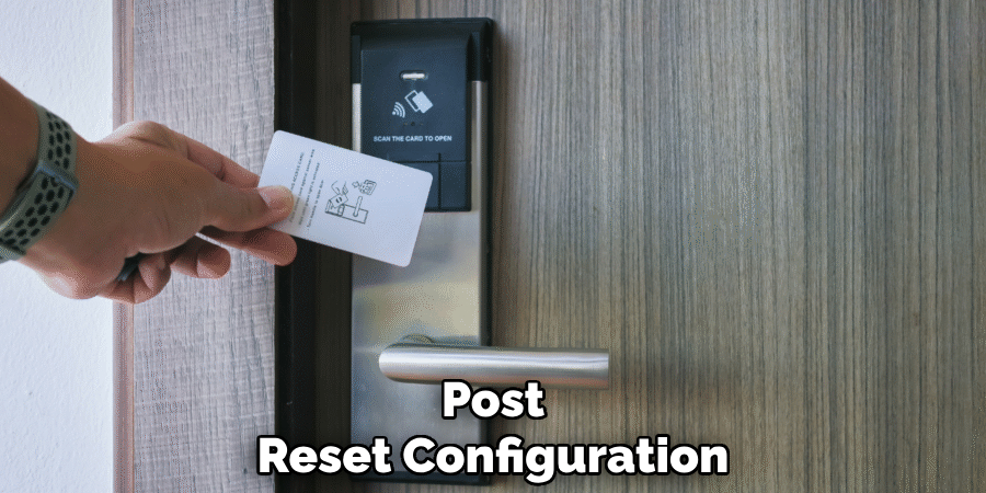 Post
Reset Configuration