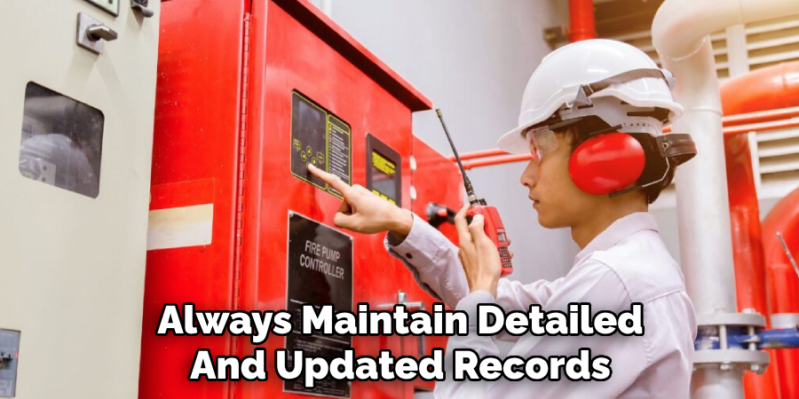 Always Maintain Detailed
And Updated Records