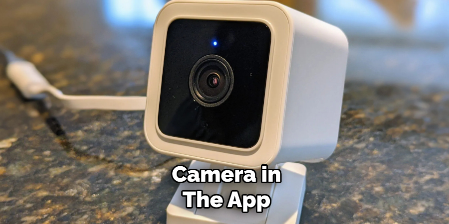 Camera in the App