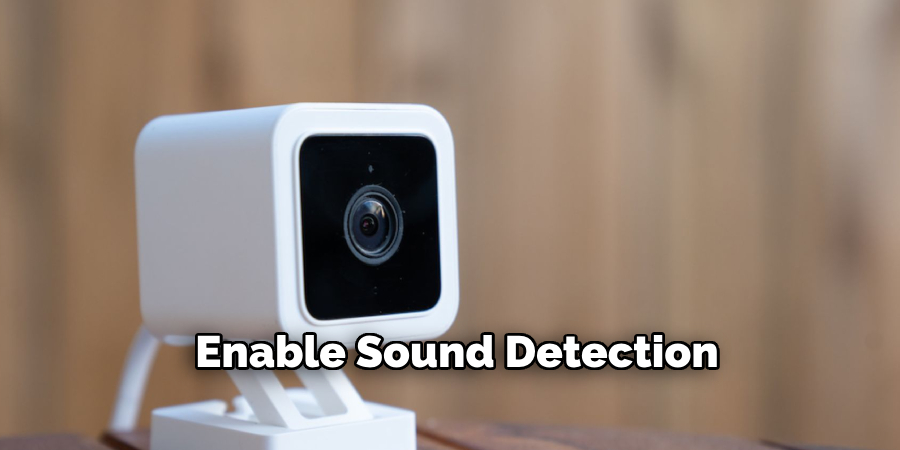Enable Sound Detection