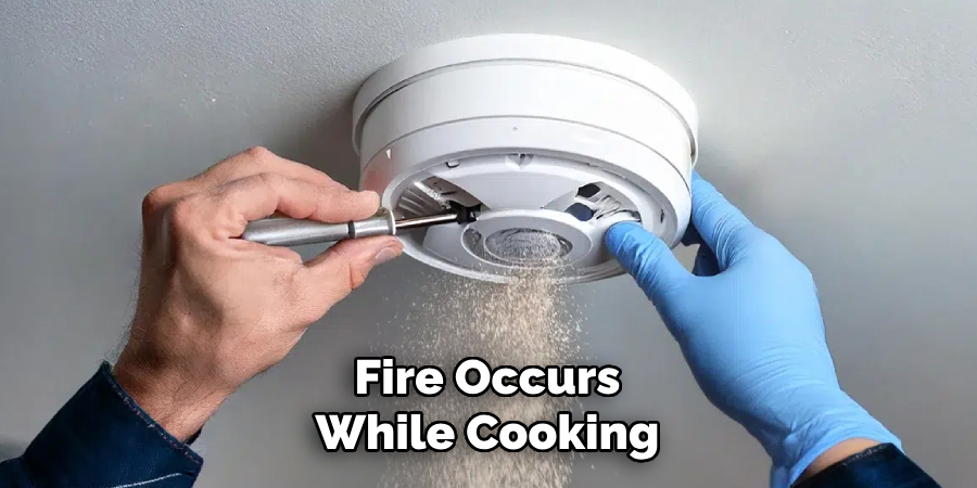 Fire Occurs While Cookin