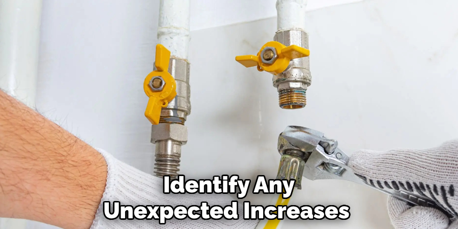 Identify Any
Unexpected Increases 
