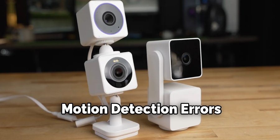 Motion Detection Errors