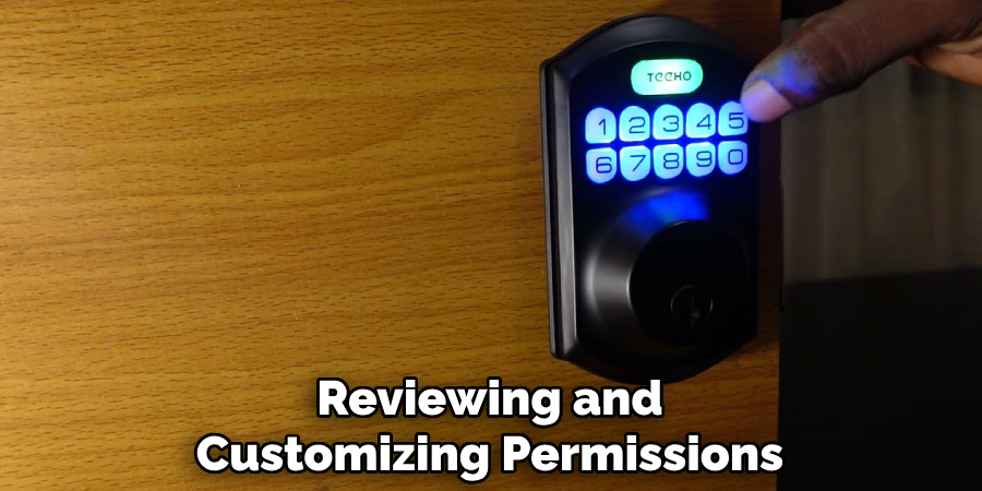 Reviewing and 
Customizing Permissions 