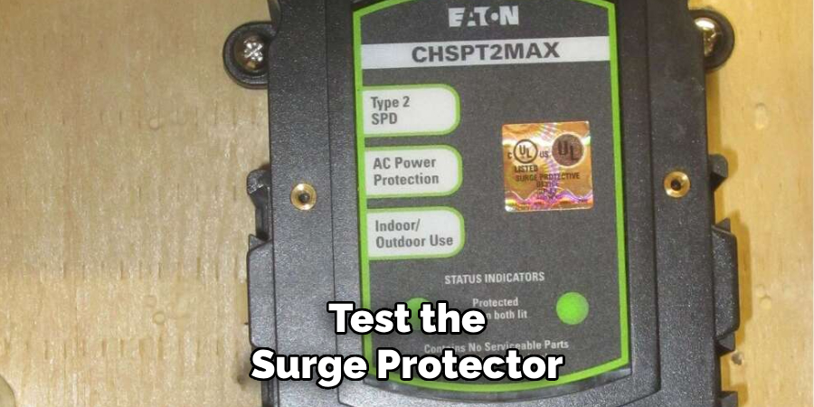 Test the Surge Protector