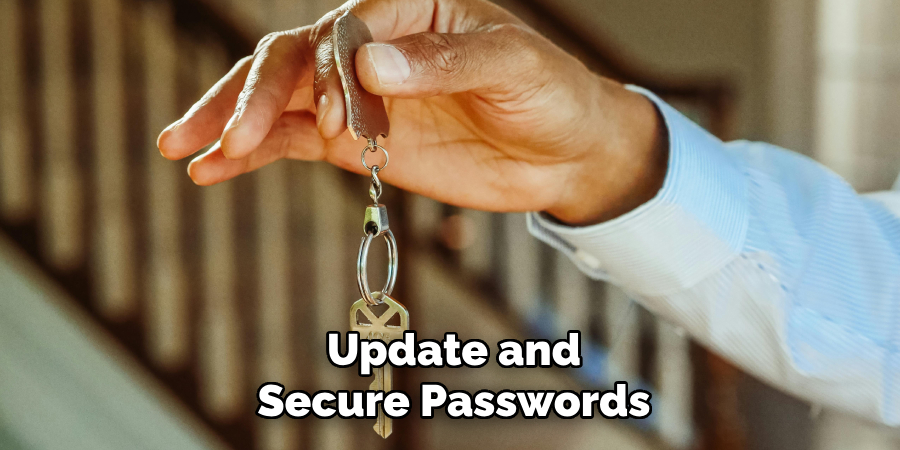 Update and Secure Passwords