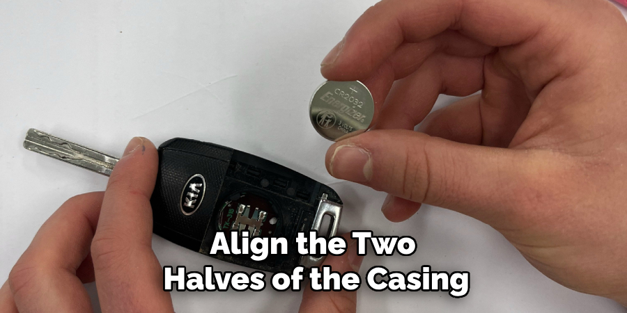 Align the Two 
Halves of the Casing