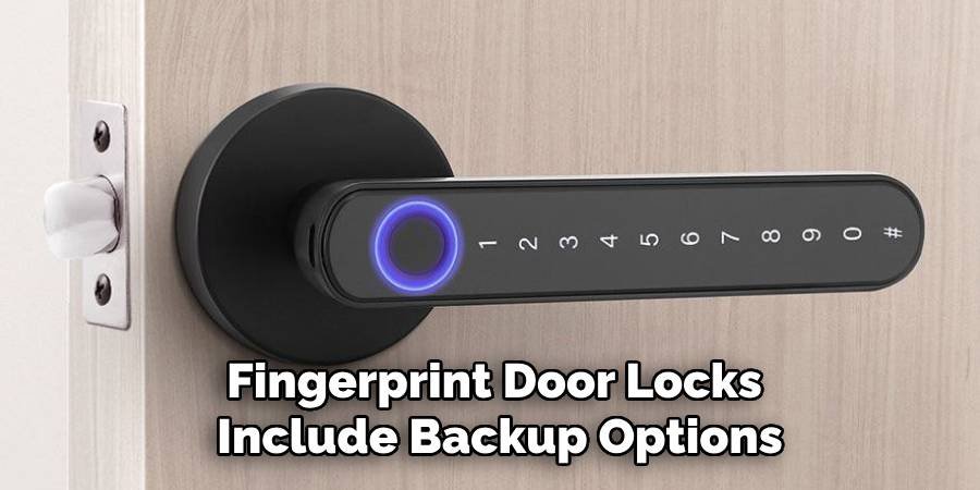 Fingerprint Door Locks 
Include Backup Options