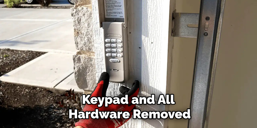 Keypad and All
Hardware Removed