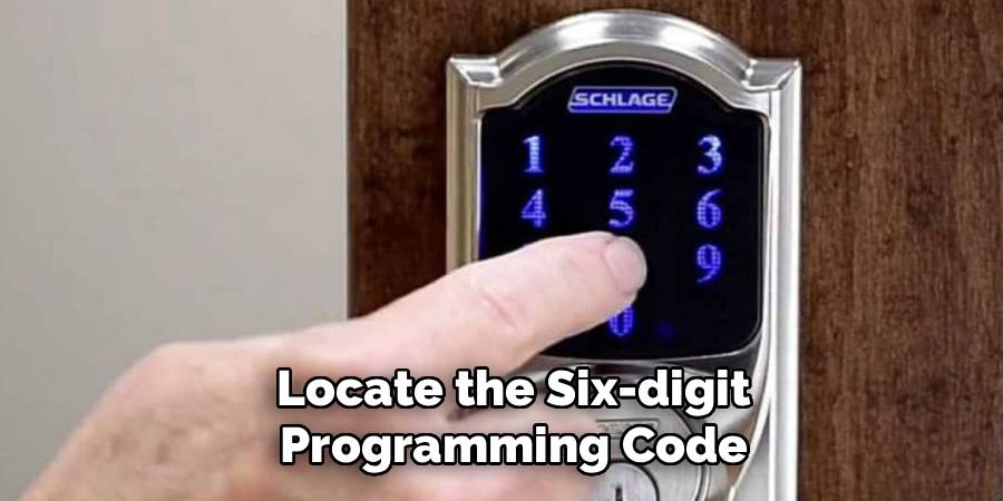 Locate the Six-digit
Programming Code