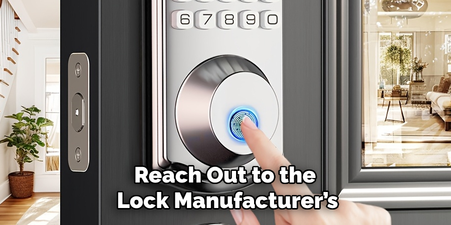 Reach Out to the
Lock Manufacturer’s