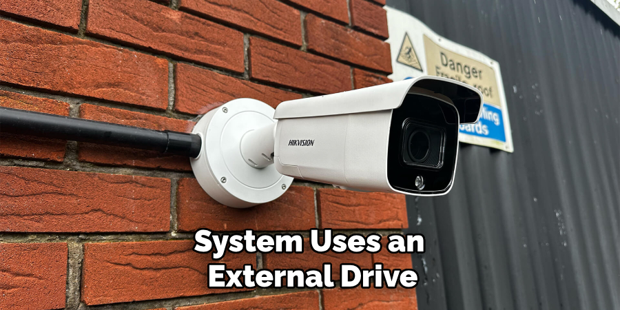 System Uses an
External Drive