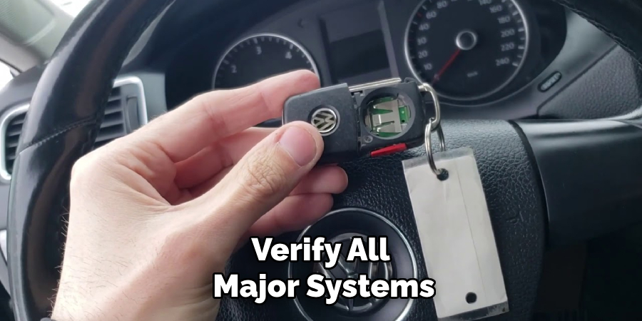 Verify All Major Systems