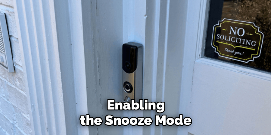 Enabling the Snooze Mode