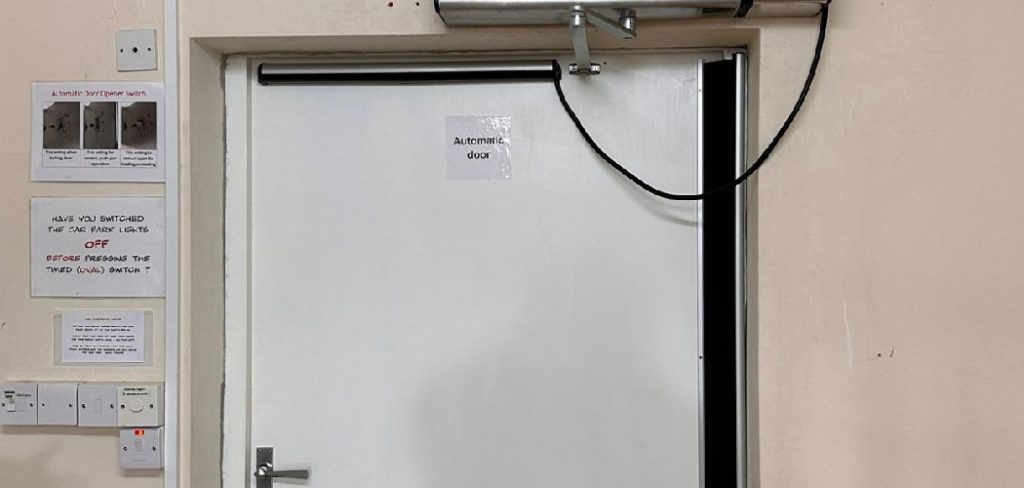 How to Turn Off Automatic Doors 