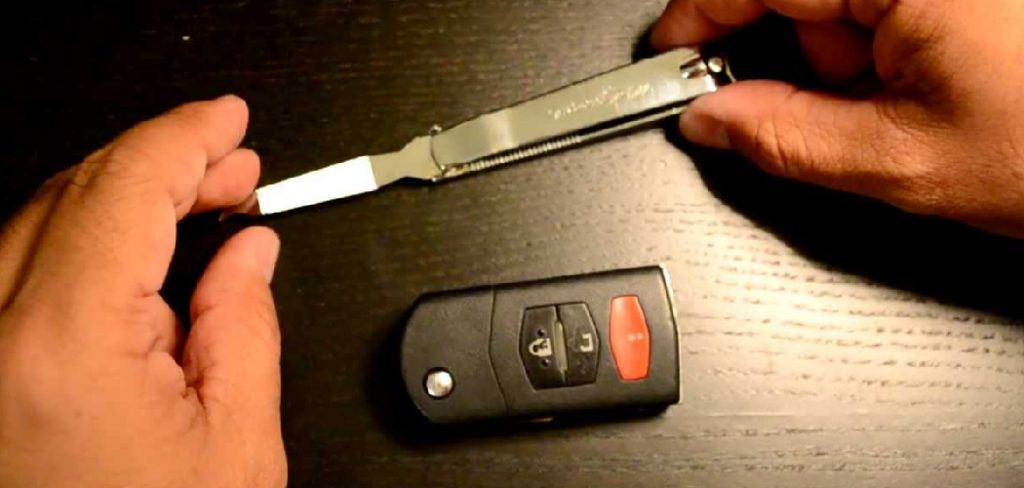 How to Open Mazda Key 