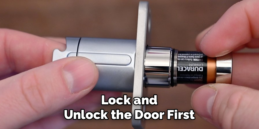 Lock and Unlock the Door First