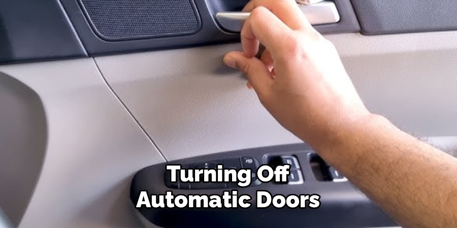 Turning Off Automatic Doors