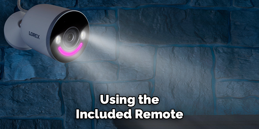 Using the Included Remote