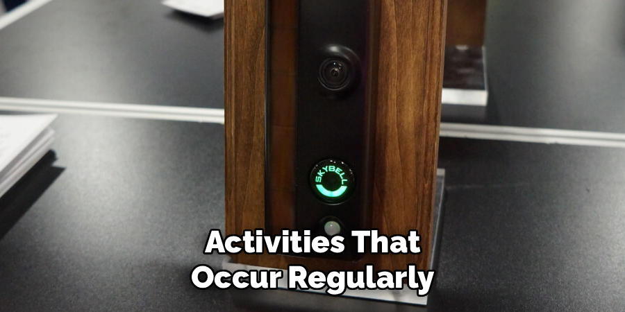 activities that occur regularly