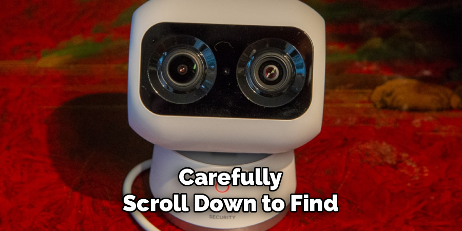 Carefully Scroll Down to Find