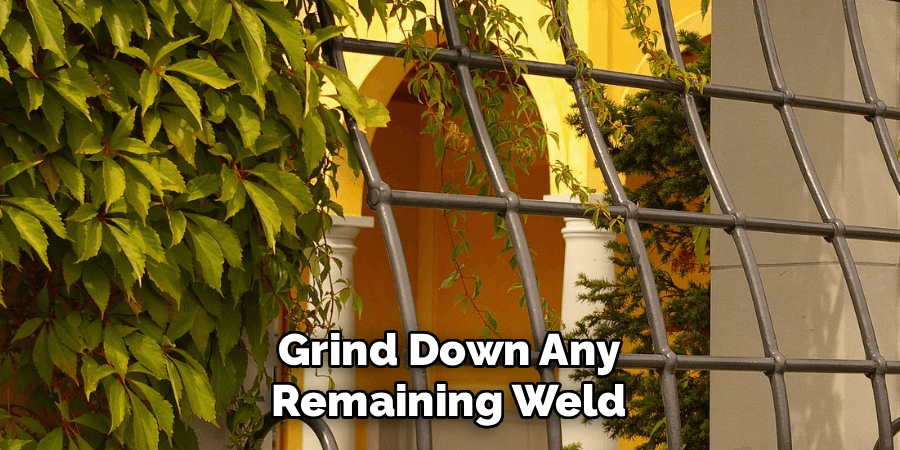 Grind Down Any Remaining Weld