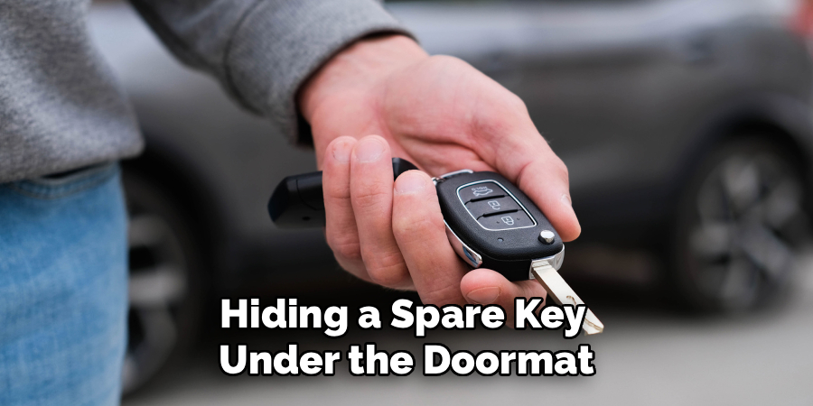 Hiding a Spare Key
Under the Doormat
