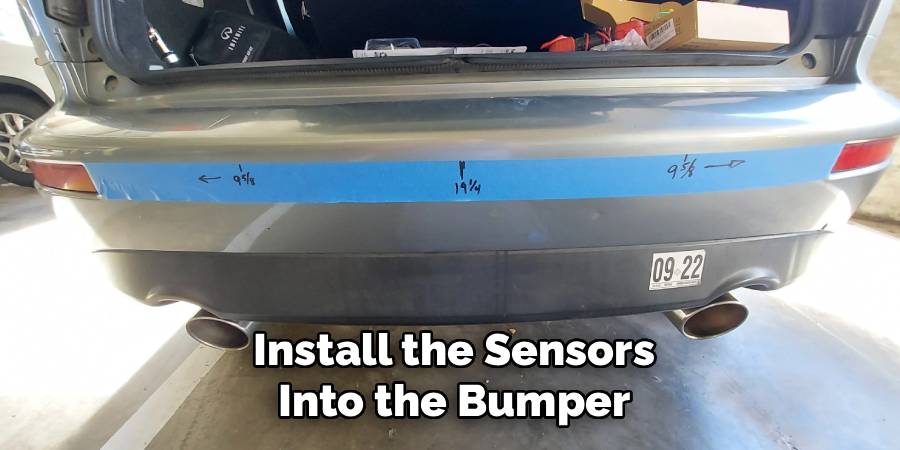 Install the Sensors into the Bumper