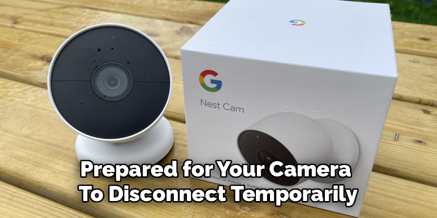 Prepared for Your Camera 
To Disconnect Temporarily