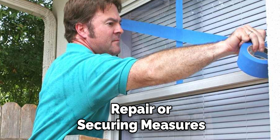 Repair or Securing Measures