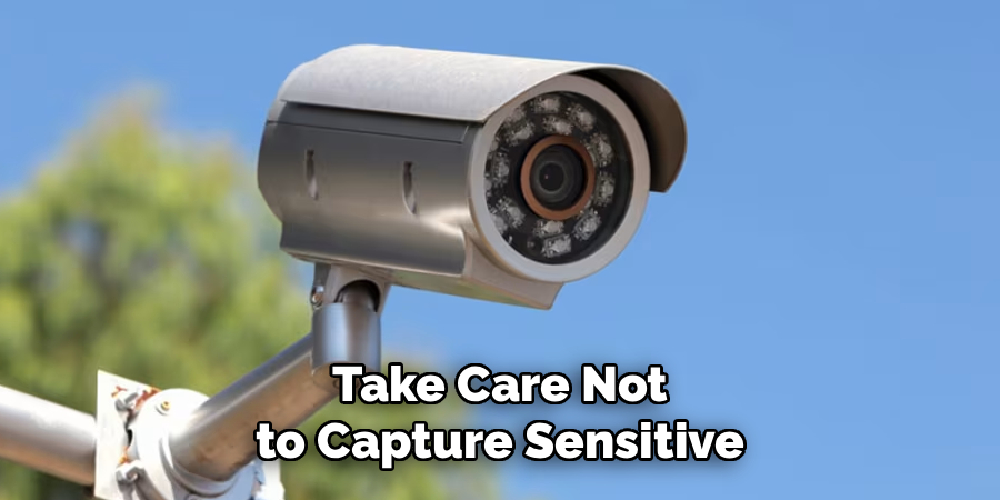Take Care Not to Capture Sensitive