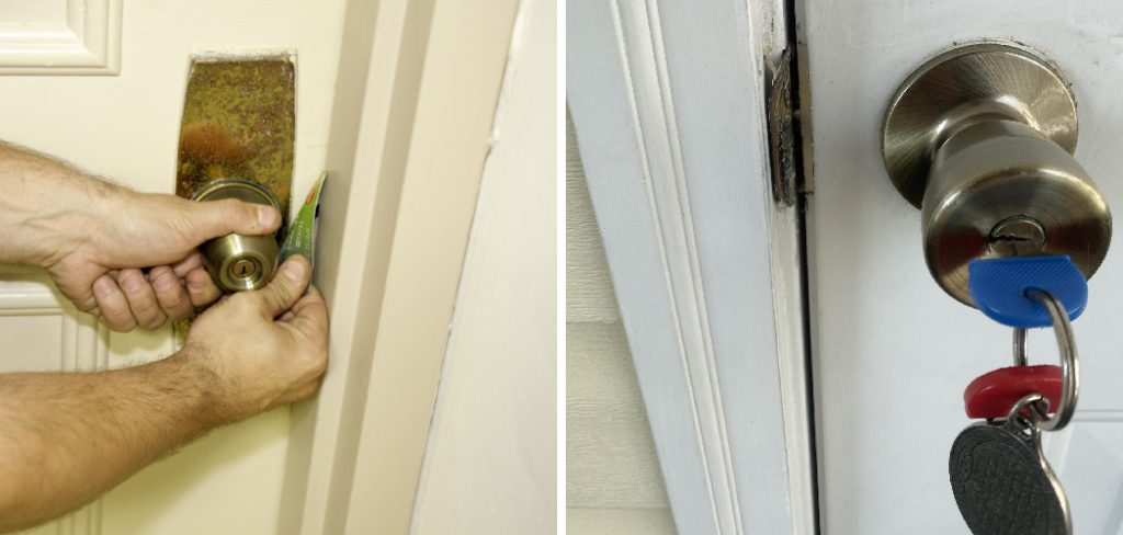 How to Open a Jammed Door Lock From the Outside