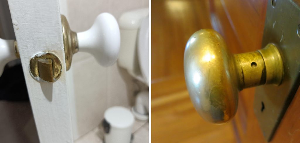 How to Remove a Locked Door Knob With No Screws