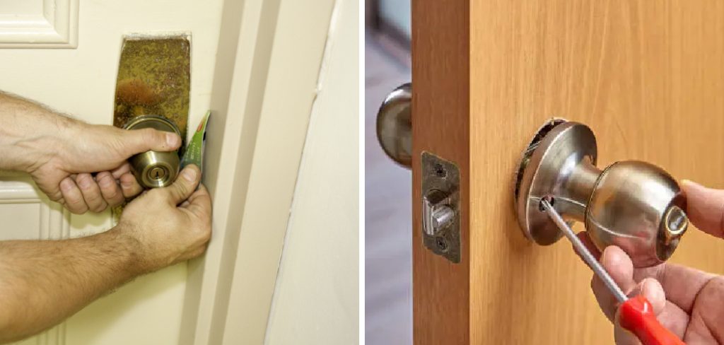 How to Take a Door Handle Off a Locked Door