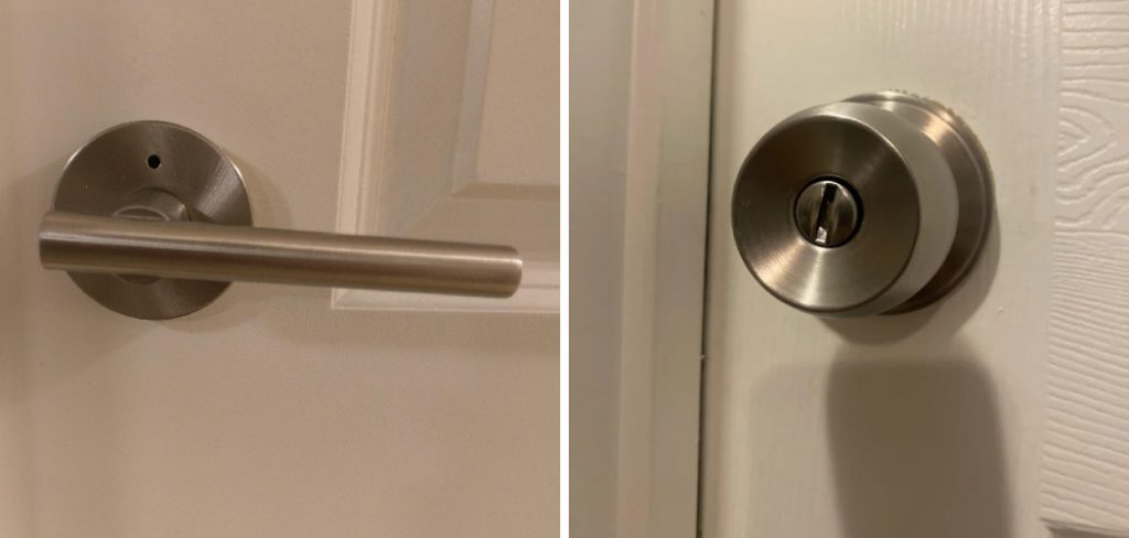How to Unlock Bathroom Door With Twist Lock