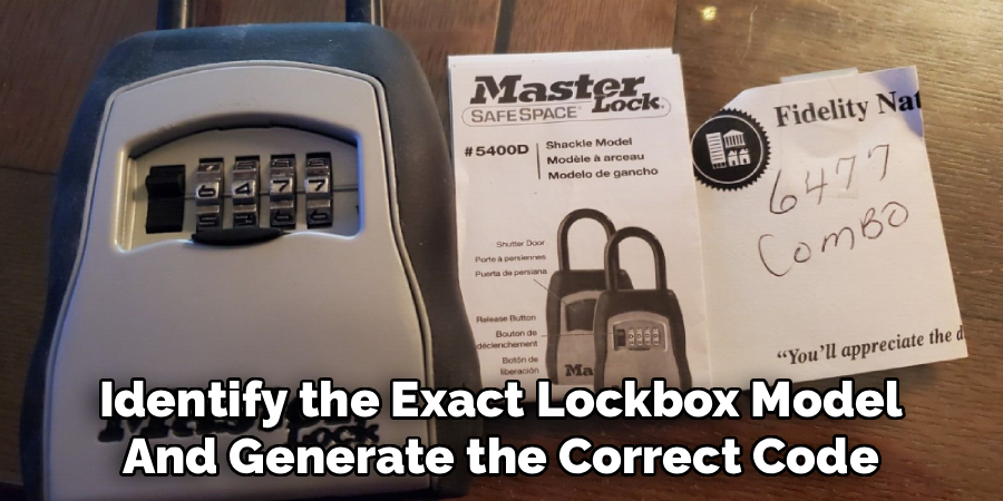 Identify the Exact Lockbox Model
And Generate the Correct Code