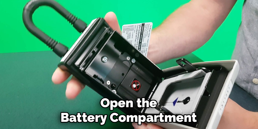Open the
Battery Compartment