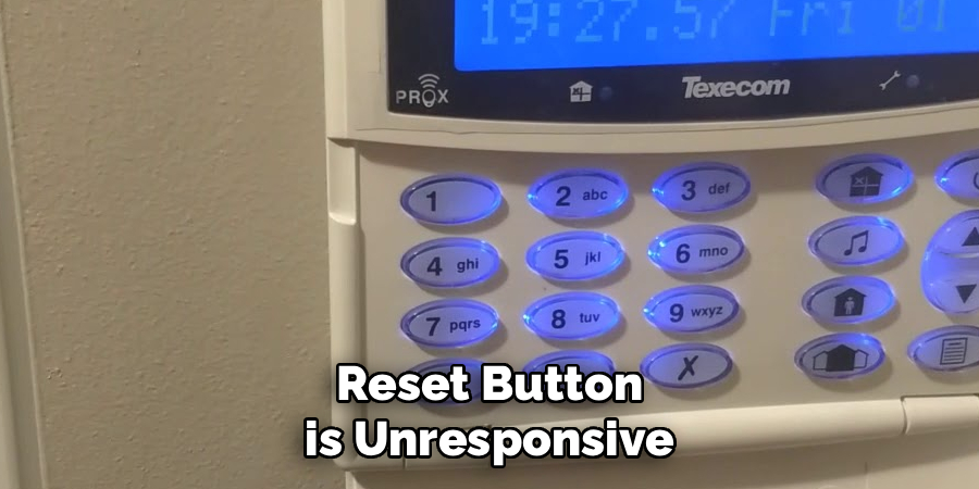 Reset Button is Unresponsive
