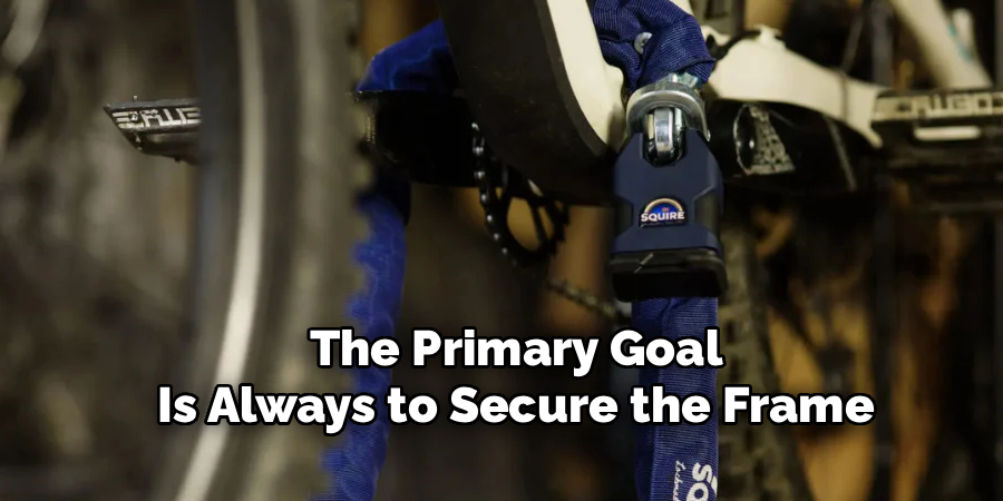 The Primary Goal
Is Always to Secure the Frame
