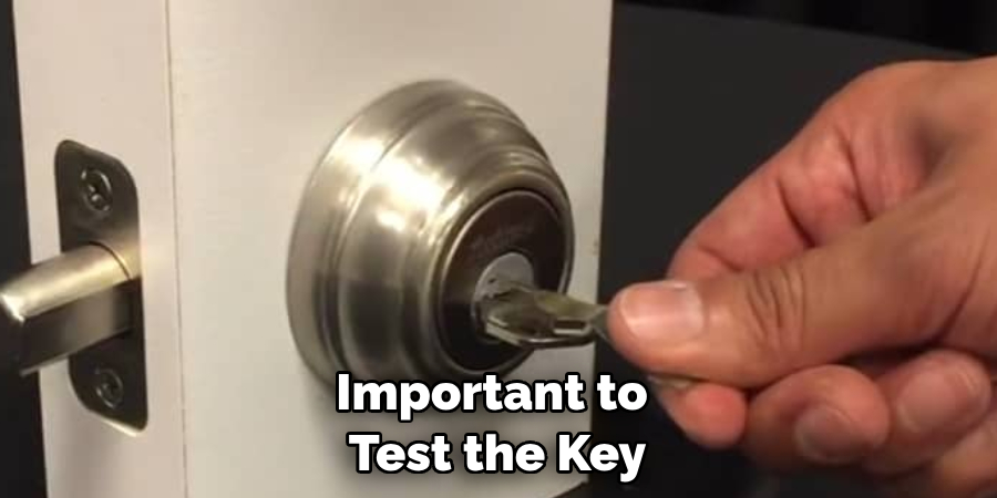 Important to Test the Key